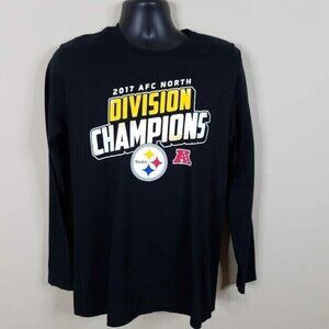 Pro Line Pittsburgh Steelers T Shirt Size Medium 2017 Division Champions New